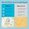 image:imageBLISSY Adjustable Memory Foam Pillow for Sleeping King Size  Cooling Gel Pillows for Side Sleepers with Shredded Foam for Customizable Loft  CertiPURUS amp OekoTEXCrescent King