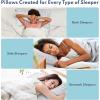 image:imageBLISSY Adjustable Memory Foam Pillow for Sleeping Queen Size  Cooling Gel Pillows for Side Sleepers with Shredded Foam for Customizable Loft  CertiPURUS amp OekoTEXCrescent Queen