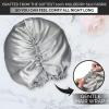 image:imageBLISSY Silk Bonnet For Sleeping For Long And Curly Hair  100 Pure Mulberry Silk 22 Momme 6a Highgrade Fibers