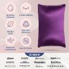 image:imageBlissy Silk Pillowcase  100 Pure Mulberry Silk  22 Momme 6A HighGrade Fibers  Silk Pillow Cover for Hair amp Skin  Regular Queen amp King Blissy White StandardRoyal Purple