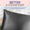 image:imageBlissy Silk Pillowcase  100 Pure Mulberry Silk  22 Momme 6A HighGrade Fibers  Silk Pillow Cover for Hair amp Skin  Regular Queen amp King Blissy White KingGray