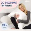 image:imageBlissy Silk Pillowcase  100 Pure Mulberry Silk  22 Momme 6A HighGrade Fibers  Silk Pillow Cover for Hair amp Skin  Regular Queen amp King Blissy White KingBlissy White