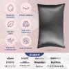 image:imageBlissy Silk Pillowcase  100 Pure Mulberry Silk  22 Momme 6A HighGrade Fibers  Silk Pillow Cover for Hair amp Skin  Regular Queen amp King Blissy White KingGray