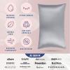 image:imageBlissy Silk Pillowcase  100 Pure Mulberry Silk  22 Momme 6A HighGrade Fibers  Silk Pillow Cover for Hair amp Skin  Regular Queen amp King Blissy White KingSilver