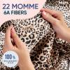 image:imageBlissy Silk Pillowcase  100 Pure Mulberry Silk  22 Momme 6A HighGrade Fibers  Silk Pillow Cover for Hair amp Skin  Regular Queen amp King Blissy White StandardLeopard