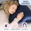 image:imageBlissy Silk Pillowcase  100 Pure Mulberry Silk  22 Momme 6A HighGrade Fibers  Silk Pillow Cover for Hair amp Skin  Regular Queen amp King Blissy White KingBlue