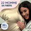 image:imageBlissy Silk Pillowcase  100 Pure Mulberry Silk  22 Momme 6A HighGrade Fibers  Silk Pillow Cover for Hair amp Skin  Regular Queen amp King Blissy White StandardTaupe