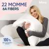 image:imageBlissy Silk Pillowcase  100 Pure Mulberry Silk  22 Momme 6A HighGrade Fibers  Silk Pillow Cover for Hair amp Skin  Regular Queen amp King Blissy White StandardBlissy White