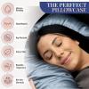 image:imageBlissy Silk Pillowcase  100 Pure Mulberry Silk  22 Momme 6A HighGrade Fibers  Silk Pillow Cover for Hair amp Skin  Regular Queen amp King Blissy White KingAsh Blue