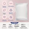 image:imageBlissy Silk Pillowcase  100 Pure Mulberry Silk  22 Momme 6A HighGrade Fibers  Silk Pillow Cover for Hair amp Skin  Regular Queen amp King Blissy White KingWhite Striped