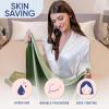 image:imageBlissy Silk Pillowcase  100 Pure Mulberry Silk  22 Momme 6A HighGrade Fibers  Silk Pillow Cover for Hair amp Skin  Regular Queen amp King Blissy White StandardOlive