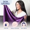 image:imageBlissy Silk Pillowcase  100 Pure Mulberry Silk  22 Momme 6A HighGrade Fibers  Silk Pillow Cover for Hair amp Skin  Regular Queen amp King Blissy White KingRoyal Purple