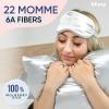 image:imageBlissy Silk Pillowcase  100 Pure Mulberry Silk  22 Momme 6A HighGrade Fibers  Silk Pillow Cover for Hair amp Skin  Regular Queen amp King Silver StandardSilver
