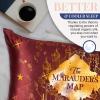 image:imageBlissy Silk Pillowcase  100 Pure Mulberry Silk  22 Momme 6A HighGrade Fibers  Silk Pillow Cover for Hair amp Skin  Regular Queen amp King Silver StandardHarry Potter  Marauders Map