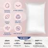 image:imageBlissy Silk Pillowcase  100 Pure Mulberry Silk  22 Momme 6A HighGrade Fibers  Silk Pillow Cover for Hair amp Skin  Regular Queen amp King Silver StandardBlissy White