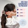 image:imageBlissy Silk Scrunchies 3 Pack  100 Pure Mulberry Silk  22 Momme 6A HighGrade Fibers Scrunchie for Straight amp Curly Hair  Preventing Breakage Tangling amp Creasing Black RegularLeopard