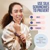 image:imageBlissy Silk Scrunchies 3 Pack  100 Pure Mulberry Silk  22 Momme 6A HighGrade Fibers Scrunchie for Straight amp Curly Hair  Preventing Breakage Tangling amp Creasing Black RegularPlum