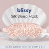 image:imageBlissy Silk Sleep Mask  Eye Sleeping Mask for Women amp Men for Total Blackout  100 Pure Mulberry Silk 22 Momme 6a Fibers  Blindfold Sleep Mask Side Sleeper Eye Cover Non AdjustableMauve Cheetah