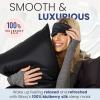 image:imageBlissy Silk Sleep Mask  Eye Sleeping Mask for Women amp Men for Total Blackout  100 Pure Mulberry Silk 22 Momme 6a Fibers  Blindfold Sleep Mask Side Sleeper Eye Cover Non AdjustableBlack