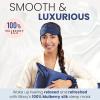 image:imageBlissy Silk Sleep Mask  Eye Sleeping Mask for Women amp Men for Total Blackout  100 Pure Mulberry Silk 22 Momme 6a Fibers  Blindfold Sleep Mask Side Sleeper Eye Cover Non AdjustableBlue