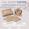 image:imageBlissy Silk Sleep Mask  Eye Sleeping Mask for Women amp Men for Total Blackout  100 Pure Mulberry Silk 22 Momme 6a Fibers  Blindfold Sleep Mask Side Sleeper Eye Cover Non AdjustableTaupe