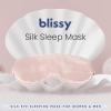 image:imageBlissy Silk Sleep Mask  Eye Sleeping Mask for Women amp Men for Total Blackout  100 Pure Mulberry Silk 22 Momme 6a Fibers  Blindfold Sleep Mask Side Sleeper Eye Cover Non AdjustablePink