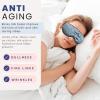 image:imageBlissy Silk Sleep Mask  Eye Sleeping Mask for Women amp Men for Total Blackout  100 Pure Mulberry Silk 22 Momme 6a Fibers  Blindfold Sleep Mask Side Sleeper Eye Cover Non AdjustableAsh Blue