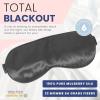 image:imageBlissy Silk Sleep Mask  Eye Sleeping Mask for Women amp Men for Total Blackout  100 Pure Mulberry Silk 22 Momme 6a Fibers  Blindfold Sleep Mask Side Sleeper Eye Cover Non AdjustableGrey