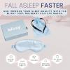 image:imageBlissy Silk Sleep Mask  Eye Sleeping Mask for Women amp Men for Total Blackout  100 Pure Mulberry Silk 22 Momme 6a Fibers  Blindfold Sleep Mask Side Sleeper Eye Cover Non AdjustableSky Blue