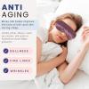 image:imageBlissy Silk Sleep Mask  Eye Sleeping Mask for Women amp Men for Total Blackout  100 Pure Mulberry Silk 22 Momme 6a Fibers  Blindfold Sleep Mask Side Sleeper Eye Cover Non AdjustablePlum