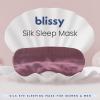image:imageBlissy Silk Sleep Mask  Eye Sleeping Mask for Women amp Men for Total Blackout  100 Pure Mulberry Silk 22 Momme 6a Fibers  Blindfold Sleep Mask Side Sleeper Eye Cover Non AdjustablePlum