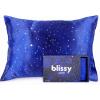 image:imageBlissy Toddler Silk Pillowcase  100 Pure Mulberry Silk  22 Momme 6A HighGrade Fibers  Soft and Gentle Silk Pillowcase for Kids Hair and Skin Standard 20 x 26 in UnicornNight Sky