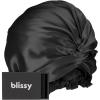 image:imageBLISSY Silk Bonnet For Sleeping For Long And Curly Hair  100 Pure Mulberry Silk 22 Momme 6a Highgrade Fibers
