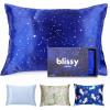 image:imageBlissy Toddler Silk Pillowcase  100 Pure Mulberry Silk  22 Momme 6A HighGrade Fibers  Soft and Gentle Silk Pillowcase for Kids Hair and Skin Standard 20 x 26 in UnicornNight Sky