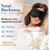 image:imageBlissy Silk Sleep Mask Profile  100 Pure Mulberry Silk 22 Momme 6A Fibers Silk Eye Sleeping Mask for Women amp Men for Total Blackout  Blindfold Silk Sleep Mask Side Sleeper Eye Cover PinkBlack