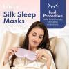 image:imageBlissy Silk Sleep Mask Profile  100 Pure Mulberry Silk 22 Momme 6A Fibers Silk Eye Sleeping Mask for Women amp Men for Total Blackout  Blindfold Silk Sleep Mask Side Sleeper Eye Cover PinkLavender