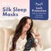 image:imageBlissy Silk Sleep Mask Profile  100 Pure Mulberry Silk 22 Momme 6A Fibers Silk Eye Sleeping Mask for Women amp Men for Total Blackout  Blindfold Silk Sleep Mask Side Sleeper Eye Cover PinkBlack