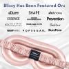 image:imageBlissy Silk Sleep Mask Profile  100 Pure Mulberry Silk 22 Momme 6A Fibers Silk Eye Sleeping Mask for Women amp Men for Total Blackout  Blindfold Silk Sleep Mask Side Sleeper Eye Cover PinkPink