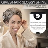 image:imageBLISSY Silk Bonnet For Sleeping For Long And Curly Hair  100 Pure Mulberry Silk 22 Momme 6a Highgrade FibersLeopard