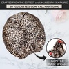 image:imageBLISSY Silk Bonnet For Sleeping For Long And Curly Hair  100 Pure Mulberry Silk 22 Momme 6a Highgrade FibersLeopard