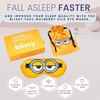 image:imageBlissy Silk Sleep Mask  Eye Sleeping Mask for Women amp Men for Total Blackout  100 Pure Mulberry Silk 22 Momme 6a Fibers  Blindfold Sleep Mask Side Sleeper Eye Cover LavenderMinion