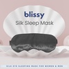 image:imageBlissy Silk Sleep Mask  Eye Sleeping Mask for Women amp Men for Total Blackout  100 Pure Mulberry Silk 22 Momme 6a Fibers  Blindfold Sleep Mask Side Sleeper Eye Cover LavenderGrey