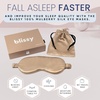 image:imageBlissy Silk Sleep Mask  Eye Sleeping Mask for Women amp Men for Total Blackout  100 Pure Mulberry Silk 22 Momme 6a Fibers  Blindfold Sleep Mask Side Sleeper Eye Cover LavenderTaupe