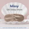 image:imageBlissy Silk Sleep Mask  Eye Sleeping Mask for Women amp Men for Total Blackout  100 Pure Mulberry Silk 22 Momme 6a Fibers  Blindfold Sleep Mask Side Sleeper Eye Cover LavenderChampagne