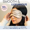 image:imageBlissy Silk Sleep Mask  Eye Sleeping Mask for Women amp Men for Total Blackout  100 Pure Mulberry Silk 22 Momme 6a Fibers  Blindfold Sleep Mask Side Sleeper Eye Cover LavenderTaupe