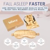 image:imageBlissy Silk Sleep Mask  Eye Sleeping Mask for Women amp Men for Total Blackout  100 Pure Mulberry Silk 22 Momme 6a Fibers  Blindfold Sleep Mask Side Sleeper Eye Cover LavenderGold