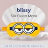 image:imageBlissy Silk Sleep Mask  Eye Sleeping Mask for Women amp Men for Total Blackout  100 Pure Mulberry Silk 22 Momme 6a Fibers  Blindfold Sleep Mask Side Sleeper Eye Cover LavenderMinion
