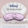 image:imageBlissy Silk Sleep Mask  Eye Sleeping Mask for Women amp Men for Total Blackout  100 Pure Mulberry Silk 22 Momme 6a Fibers  Blindfold Sleep Mask Side Sleeper Eye Cover LavenderLavender