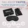 image:imageBlissy Silk Sleep Mask  Eye Sleeping Mask for Women amp Men for Total Blackout  100 Pure Mulberry Silk 22 Momme 6a Fibers  Blindfold Sleep Mask Side Sleeper Eye Cover LavenderBlack