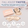 image:imageBlissy Silk Sleep Mask  Eye Sleeping Mask for Women amp Men for Total Blackout  100 Pure Mulberry Silk 22 Momme 6a Fibers  Blindfold Sleep Mask Side Sleeper Eye Cover LavenderChampagne